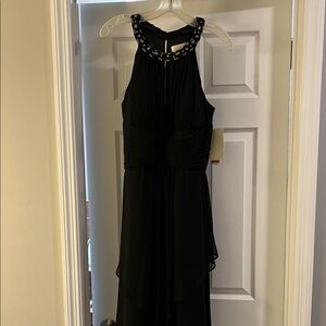 Eliza J Black Dress with Embellished Detail